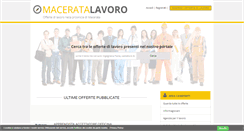 Desktop Screenshot of maceratalavoro.it